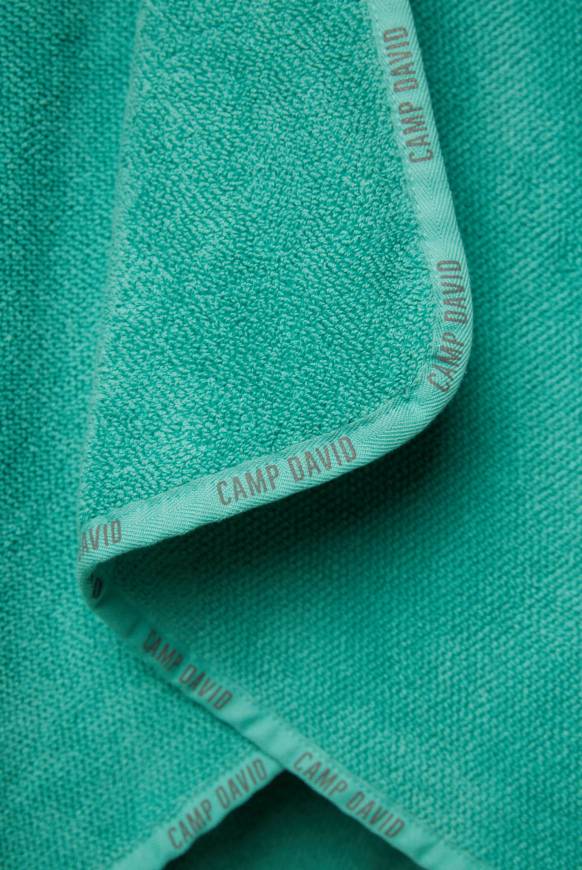Soccx Badehandtuch mit Logo-Saum 70 x 140 cm cool green Neuheiten