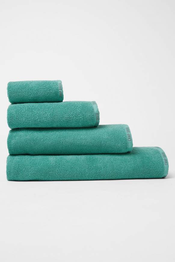 Soccx Badehandtuch mit Logo-Saum 70 x 140 cm cool green Neuheiten