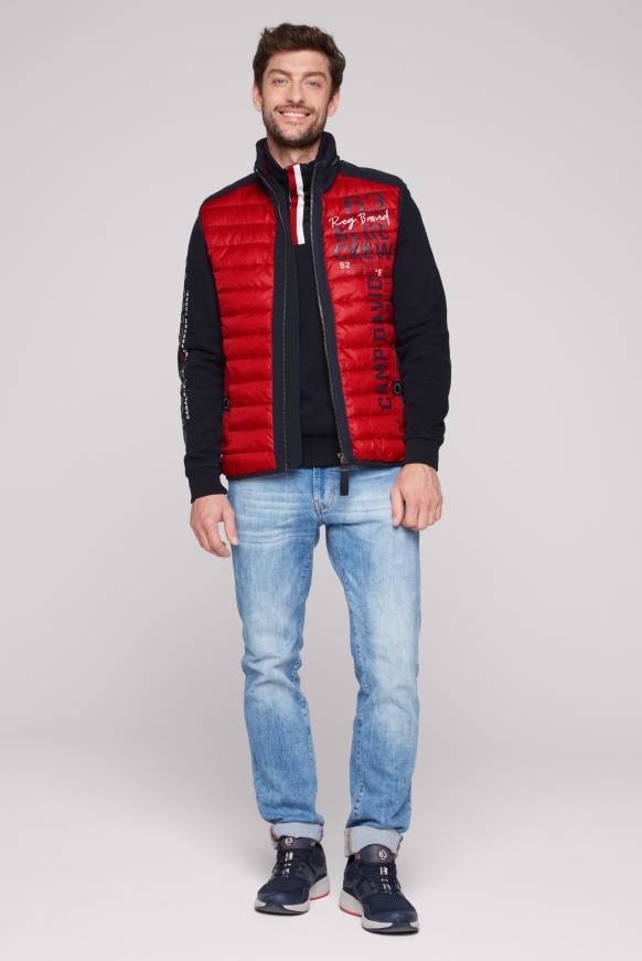 Soccx Leichte Steppweste mit Softshell-Details royal red 4XL Bestseller