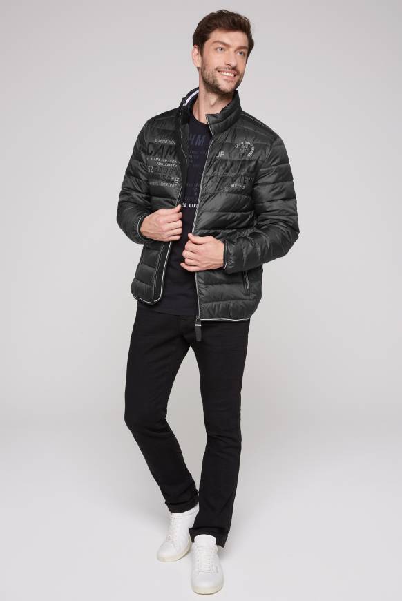Soccx Leichte Steppjacke mit Logo Prints und Tapes dark anthra 4XL Saisonale Angebote
