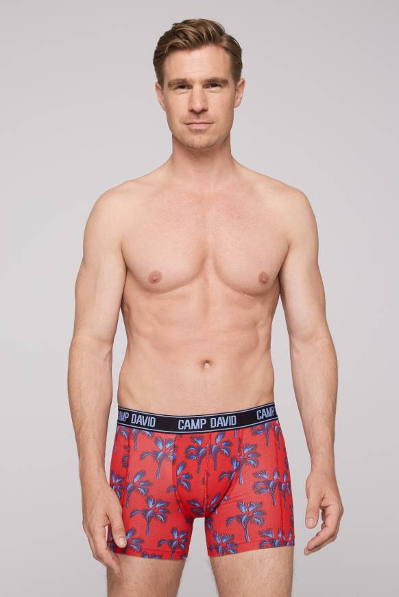 Soccx Boxershorts mit All Over Print, 2er-Pack surf grey / red Tägliche Deals