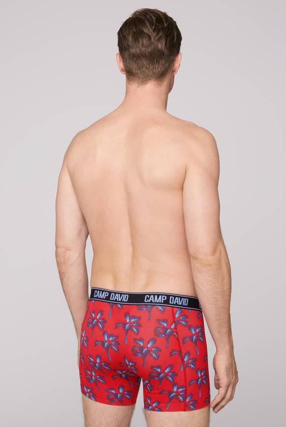 Soccx Boxershorts mit All Over Print, 2er-Pack surf grey / red Tägliche Deals