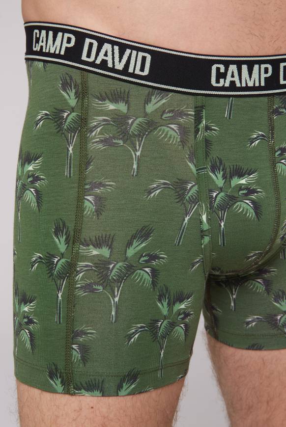 Soccx Boxershorts mit All Over Print, 2er-Pack khaki / aqua Sonderangebote