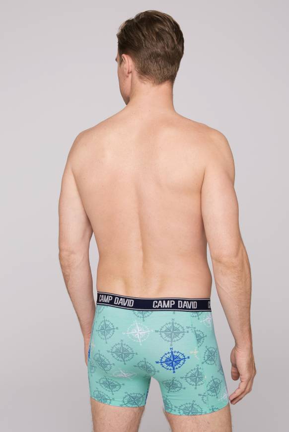 Soccx Boxershorts mit All Over Print, 2er-Pack blue navy / sun aqua Riesige Ersparnisse