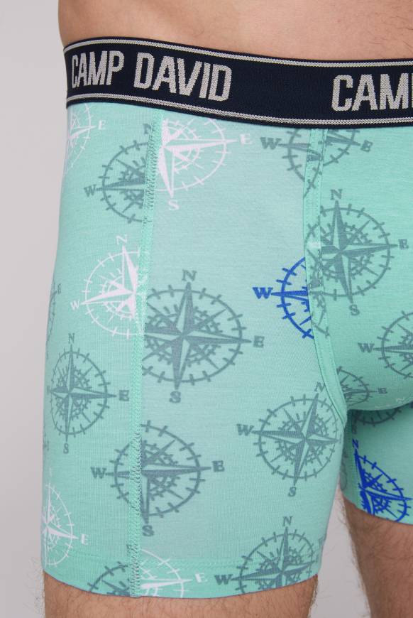 Soccx Boxershorts mit All Over Print, 2er-Pack blue navy / sun aqua Riesige Ersparnisse