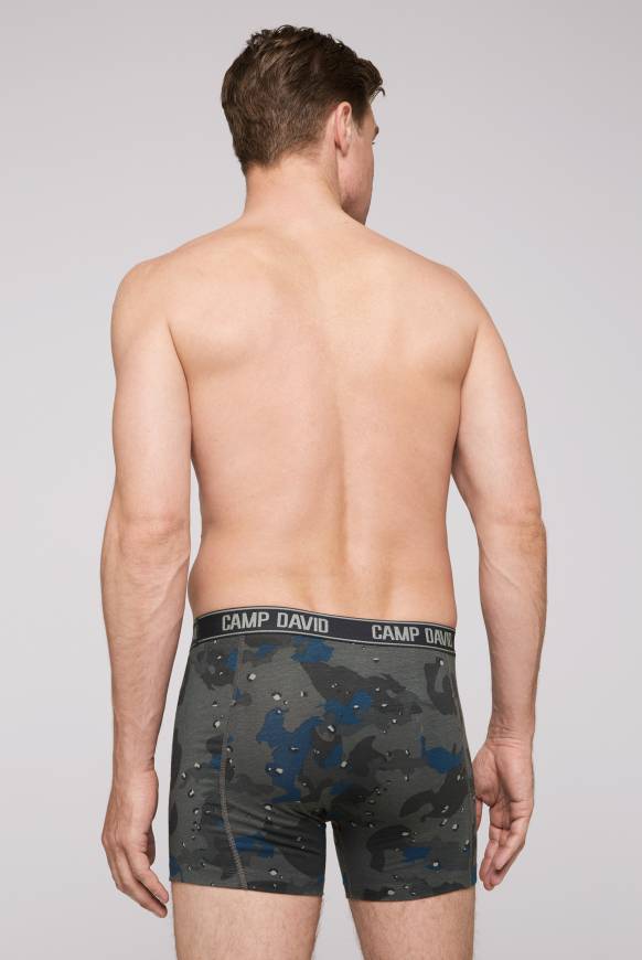 Soccx Boxershorts mit All Over Print, 2er-Pack light blue / anthra Super Sparpreis