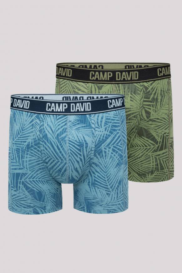 Soccx Boxershorts mit All Over Print, 2er-Pack khaki / sky blue Wochenangebot
