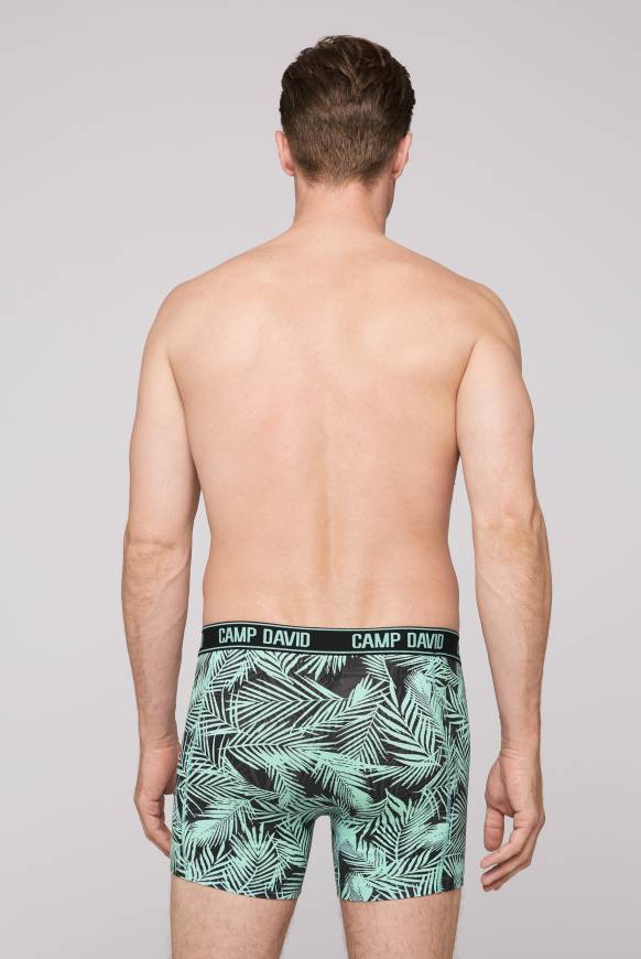 Soccx Boxershorts mit All Over Print, 2er-Pack aqua / neon lime Kostenlose Rückgabe