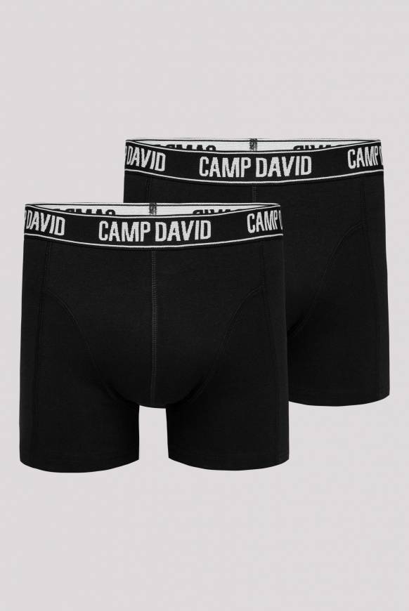 Soccx Boxershorts mit Logo-Bund, 2er-Pack black / black Begrenzte Freigabe