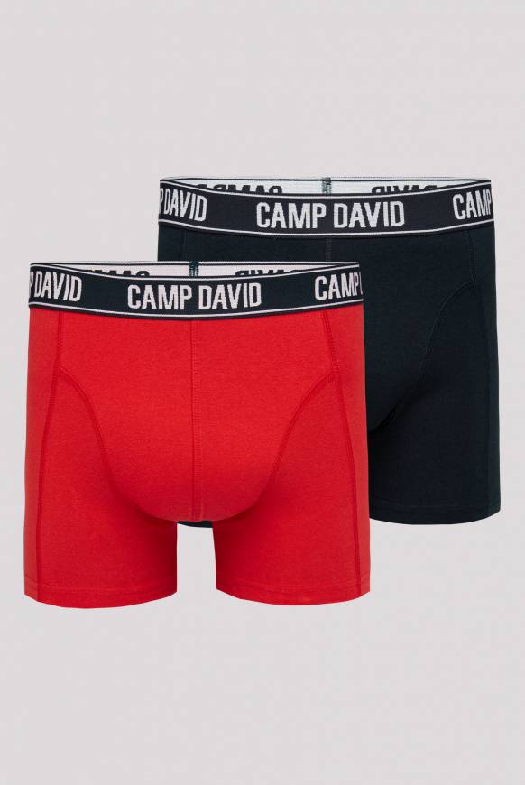Soccx Boxershorts mit Logo-Bund, 2er-Pack red / navy Letzte 3 Tage