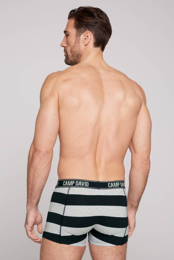 Soccx Boxershorts mit Logo-Bund, 2er-Pack greymel.uni/greymel.navy str JETZT KAUFEN