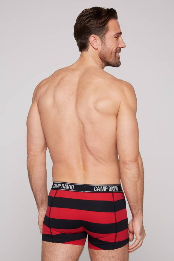 Soccx Boxershorts mit Logo-Bund, 2er-Pack navy uni / navy red stripes Neueste Stile