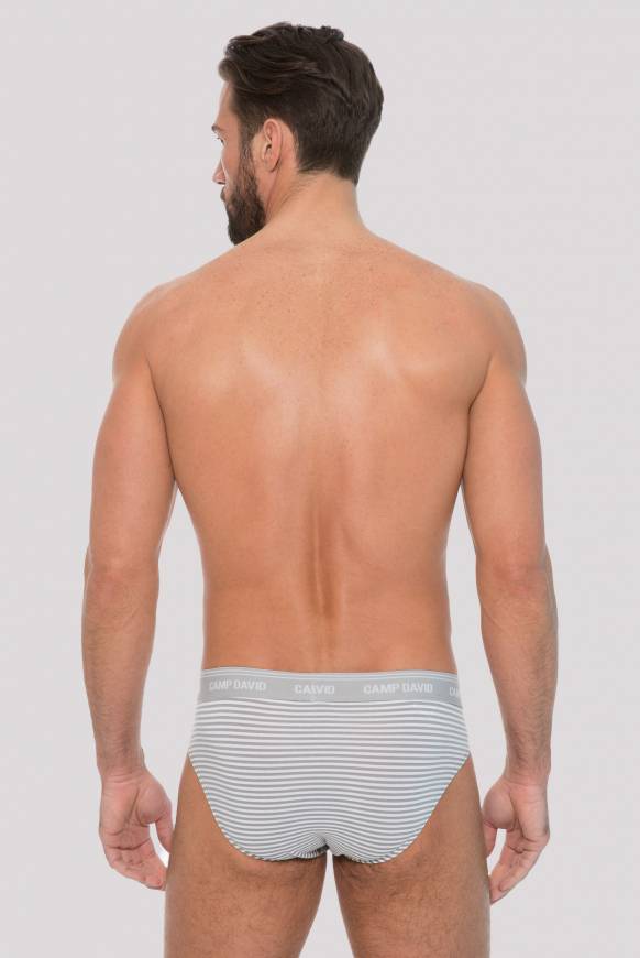 Soccx Slip mit Streifen opticwhite / grey S Bis zu 55% Rabatt