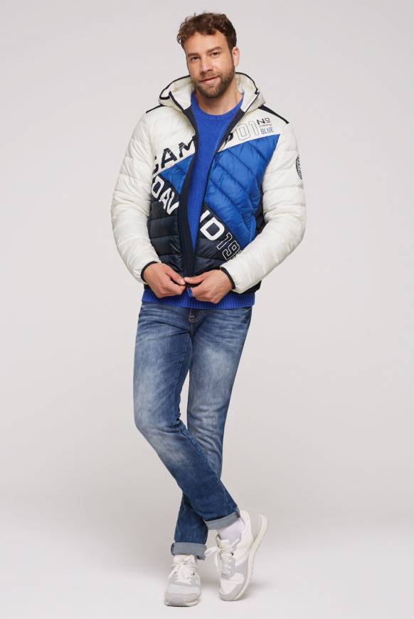 Soccx Steppjacke mit Colour-Blocking und Rücken-Print kitt Günstiger Verkauf