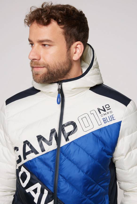Soccx Steppjacke mit Colour-Blocking und Rücken-Print kitt Günstiger Verkauf