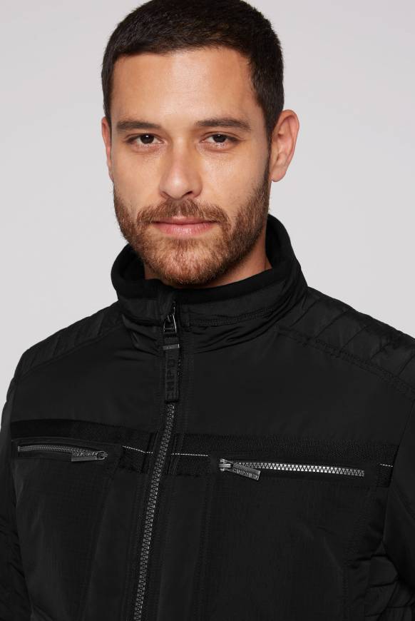 Soccx Winterjacke im Biker-Design black Fabrikverkauf
