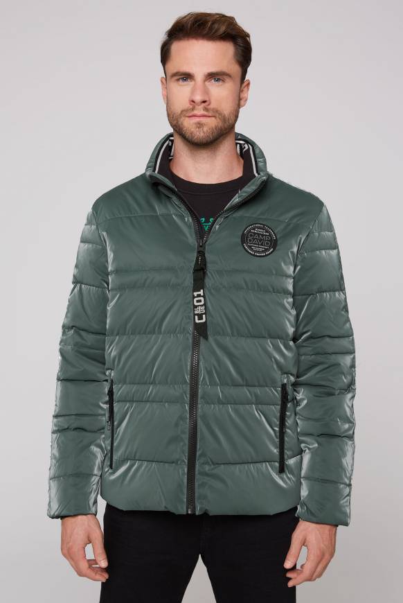 Soccx Steppjacke mit Coating und Zip-Anhänger khale green Blitzverkäufe
