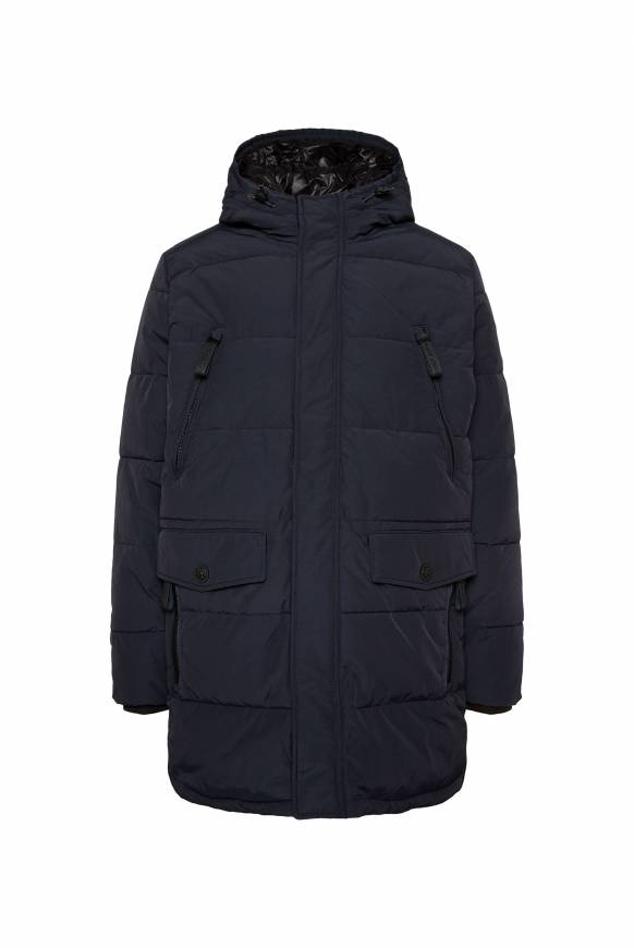 Soccx Stepp-Parka mit Kapuzen-Layering blue navy Fabrikpreis