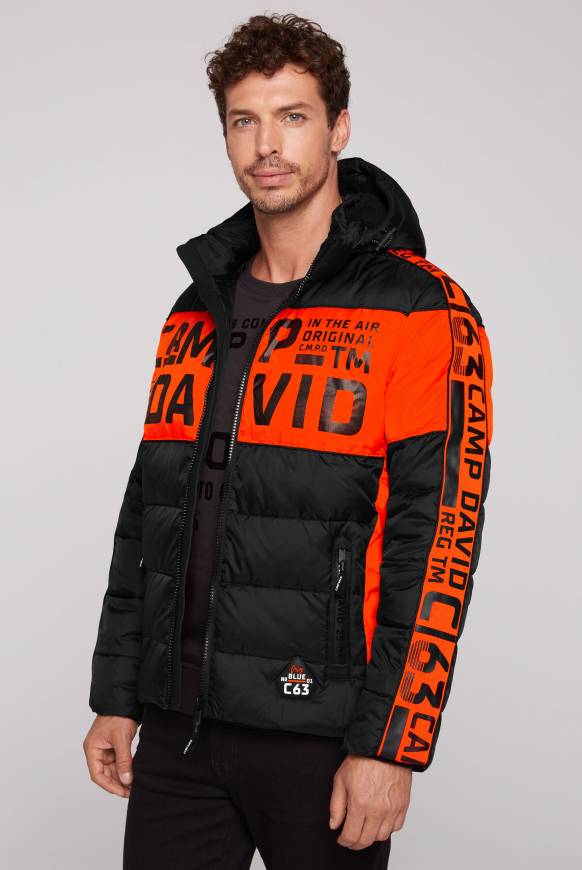 Soccx Winterjacke mit Colour-Blocking und Logo-Design black Großer Ausverkauf