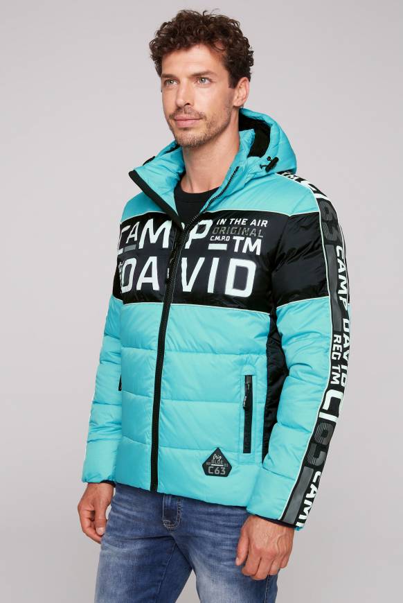 Soccx Winterjacke mit Colour-Blocking und Logo-Design new aqua Flash Sale