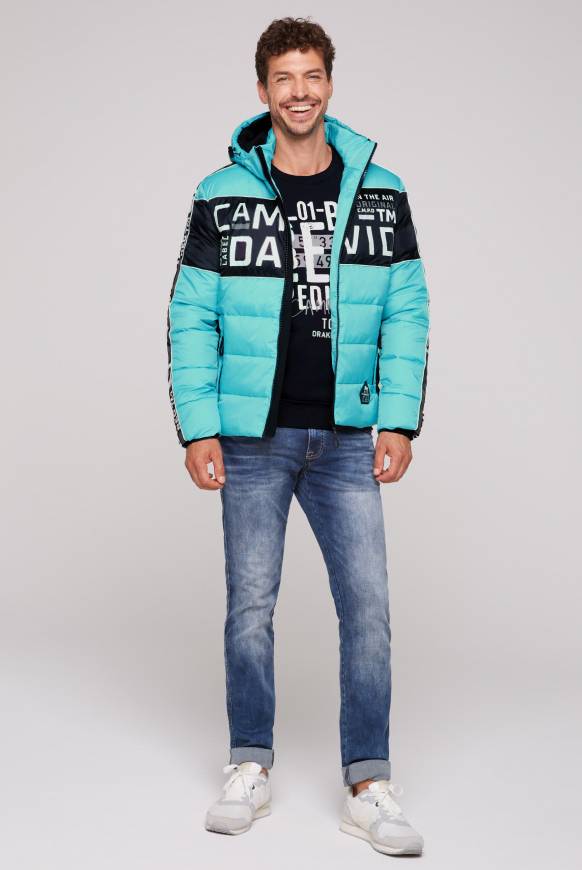 Soccx Winterjacke mit Colour-Blocking und Logo-Design new aqua Flash Sale