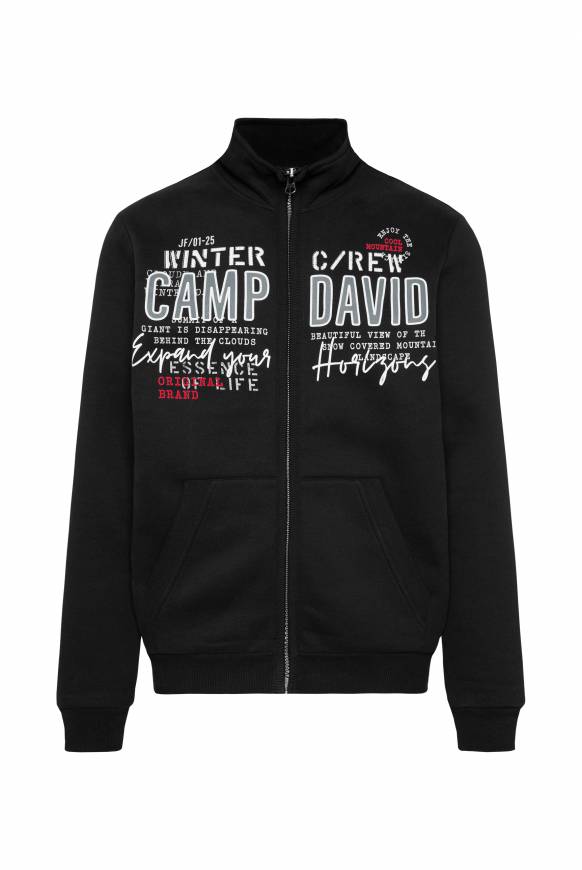 Soccx Sweatjacke mit Logo Artwork black Valentinstagsangebot