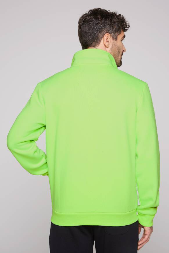 Soccx Sweatjacke mit Logo Artwork neon green Lagerräumung