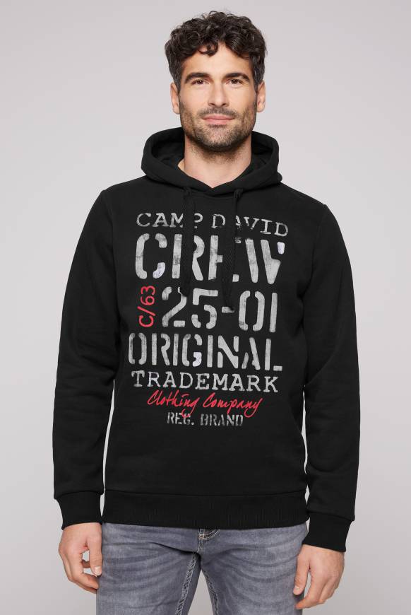 Soccx Kapuzensweatshirt mit Used Print black Heißer Verkauf