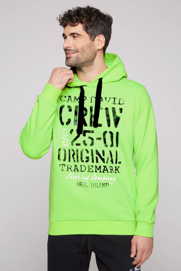 Soccx Kapuzensweatshirt mit Used Print neon green Neueste Mode