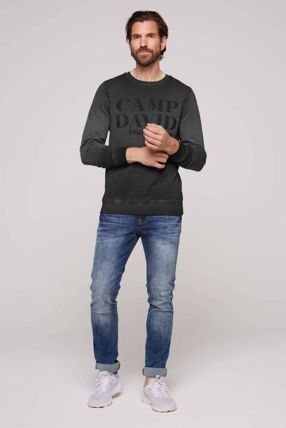 Soccx Sweatshirt mit Vintage Print black Tägliche Deals