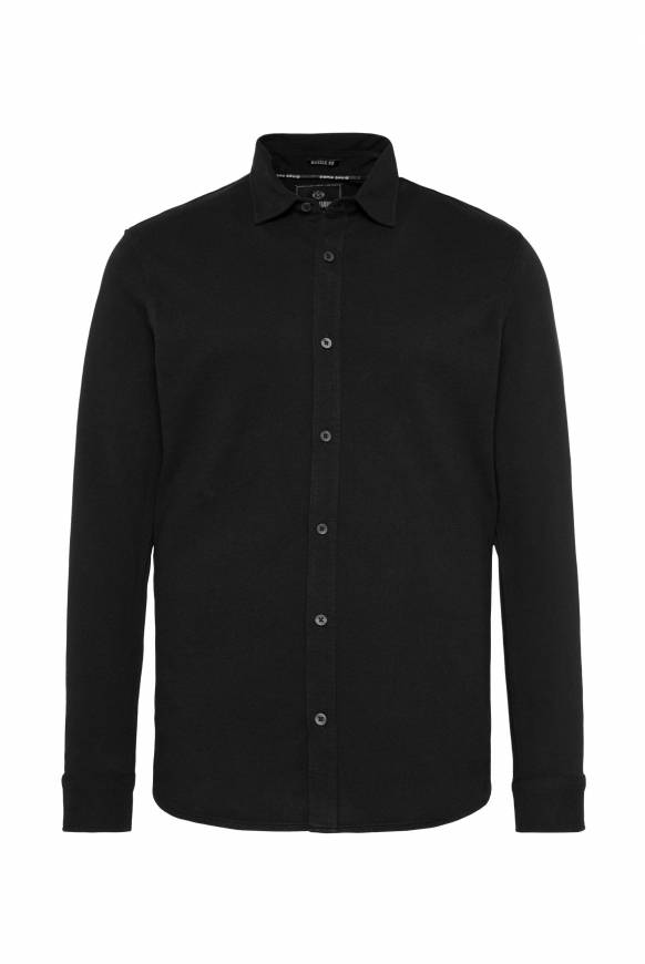 Soccx Oxford Langarmhemd black Bis zu 50% Rabatt