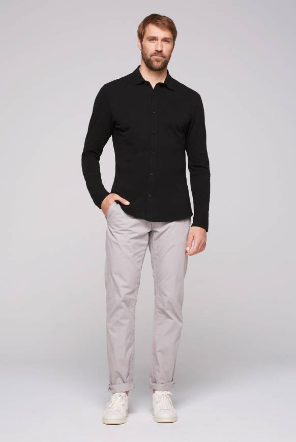 Soccx Oxford Langarmhemd black Bis zu 50% Rabatt