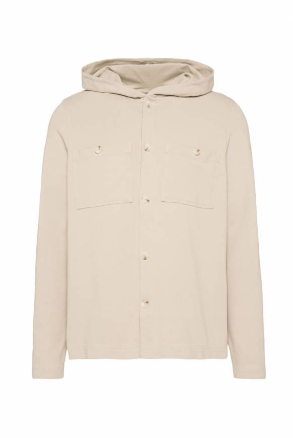 Soccx Overshirt mit Kapuze und Brusttaschen cappuccino Nur für heute