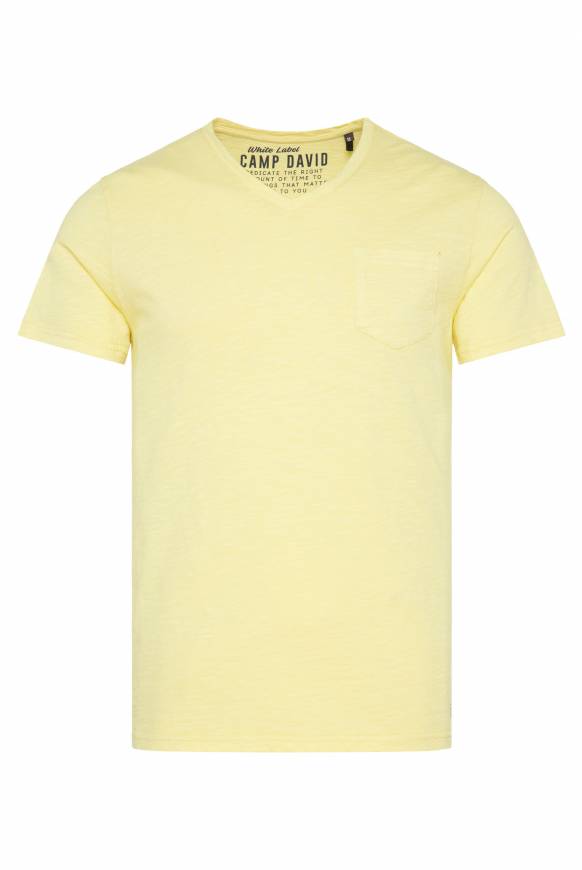 Soccx T-Shirt V-Neck mit Brusttasche sun Black Friday Preise