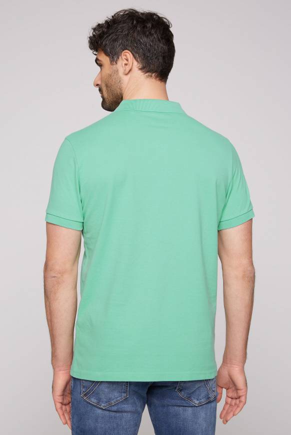 Soccx Pikee-Poloshirt mit Sailing Print sea green L Exklusivangebot