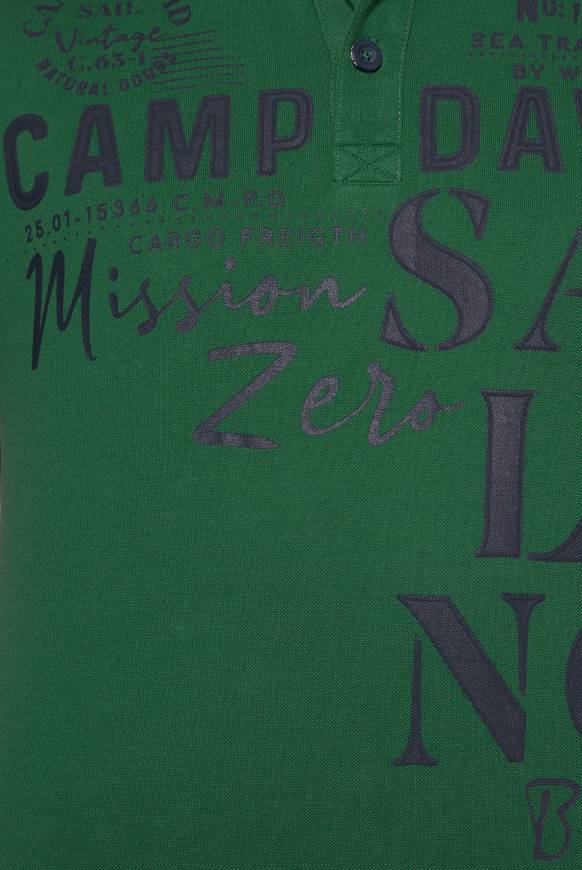 Soccx Pikee-Poloshirt mit Sailing Print raw green Preisnachlass