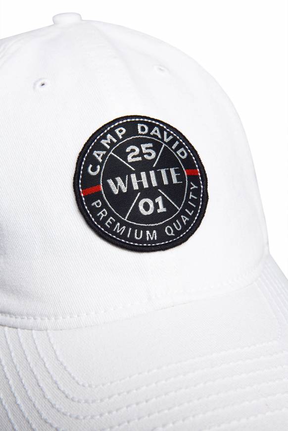 Soccx Base Cap mit Label Patch opticwhite Riesige Rabatte
