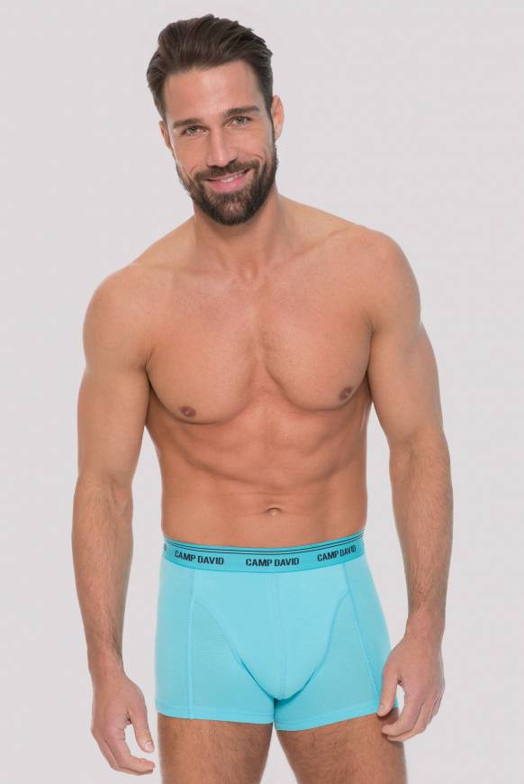 Soccx Boxershorts mit Logo-Bund aqua Clearance-Verkauf