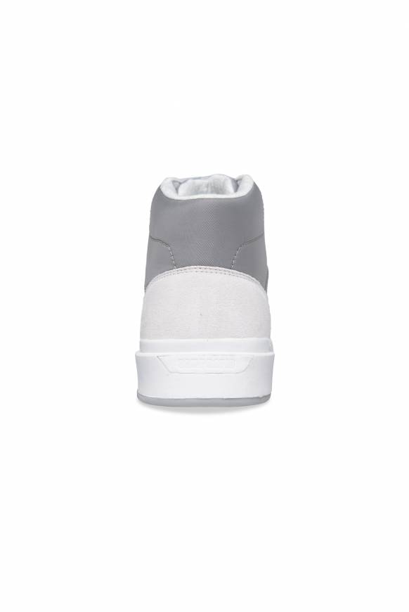 Soccx Hightop Sneaker im Materialmix mit Rubber Logos white Blitzverkäufe