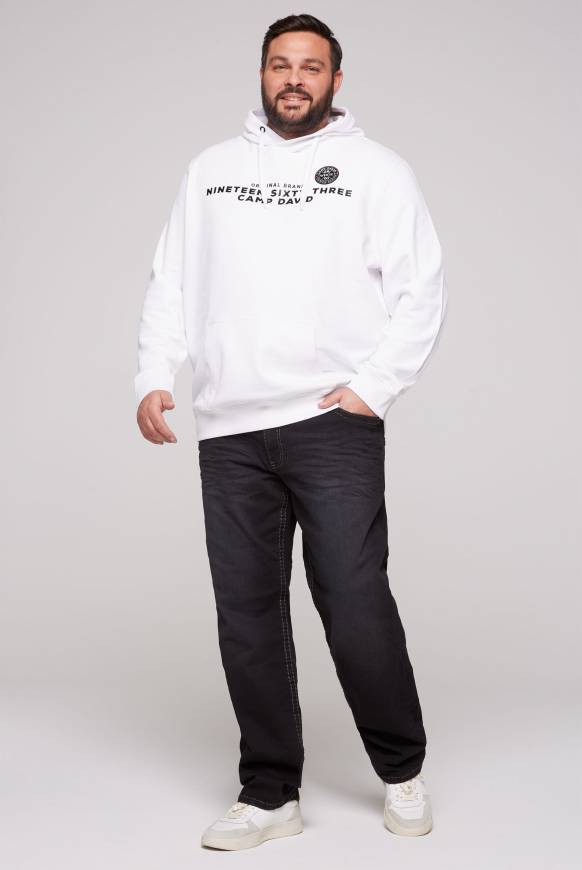 Soccx Hoodie mit Rubber Print opticwhite S Rabatt