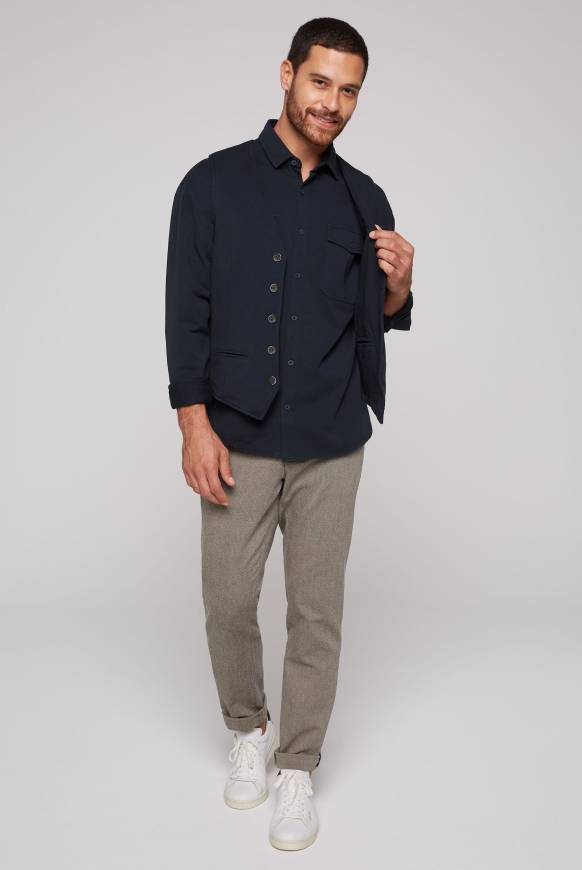 Soccx Anzugweste aus diagonalem Jersey blue navy Riesige Ersparnisse