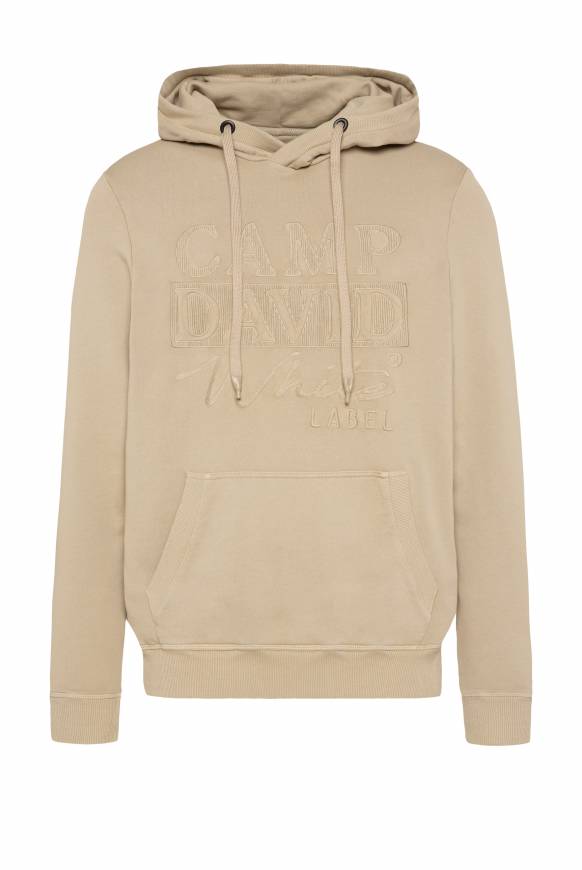 Soccx Hoodie mit tonigem Logo Artwork tan Begrenzte Freigabe