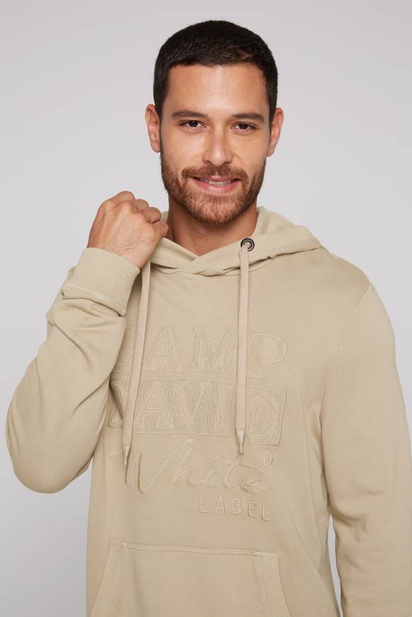 Soccx Hoodie mit tonigem Logo Artwork tan Begrenzte Freigabe