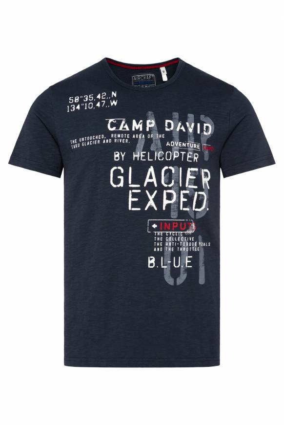 Soccx T-Shirt mit Print im Used Look blue navy Zeitbegrenzte Promotion