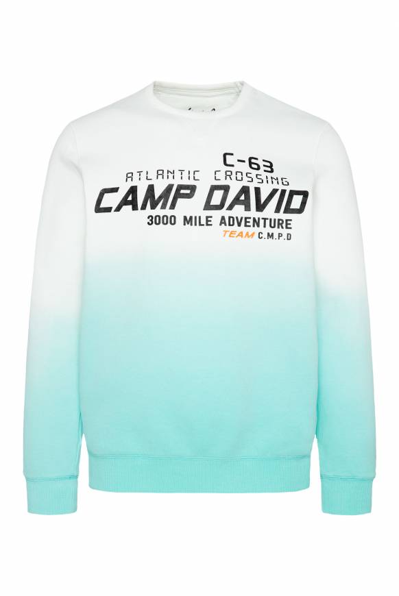 Soccx Sweatshirt Dip Dye mit Puff-Print ivory Rabatte dieses Monats