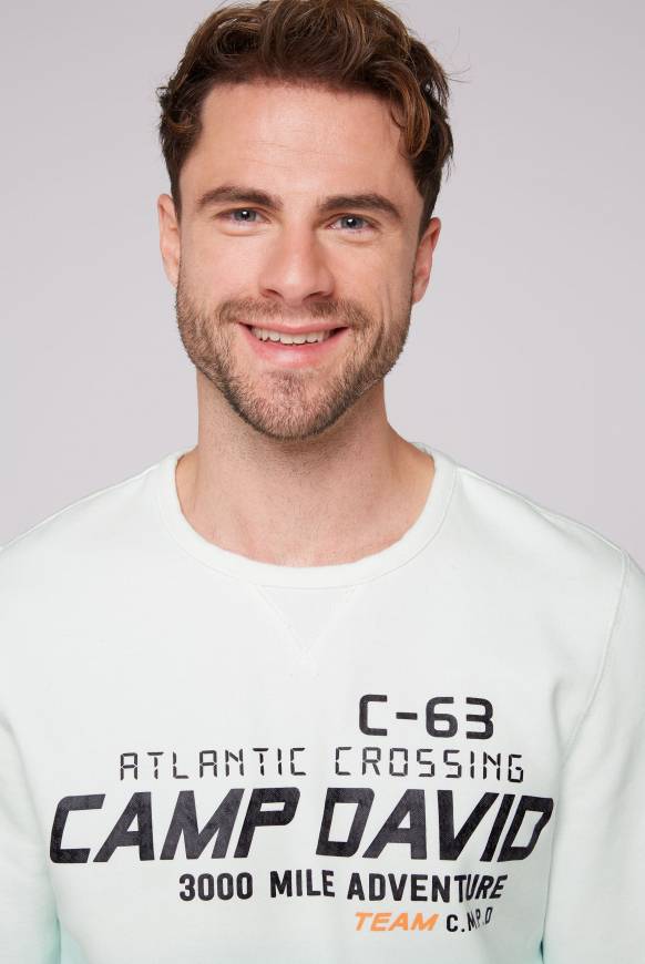 Soccx Sweatshirt Dip Dye mit Puff-Print ivory Rabatte dieses Monats
