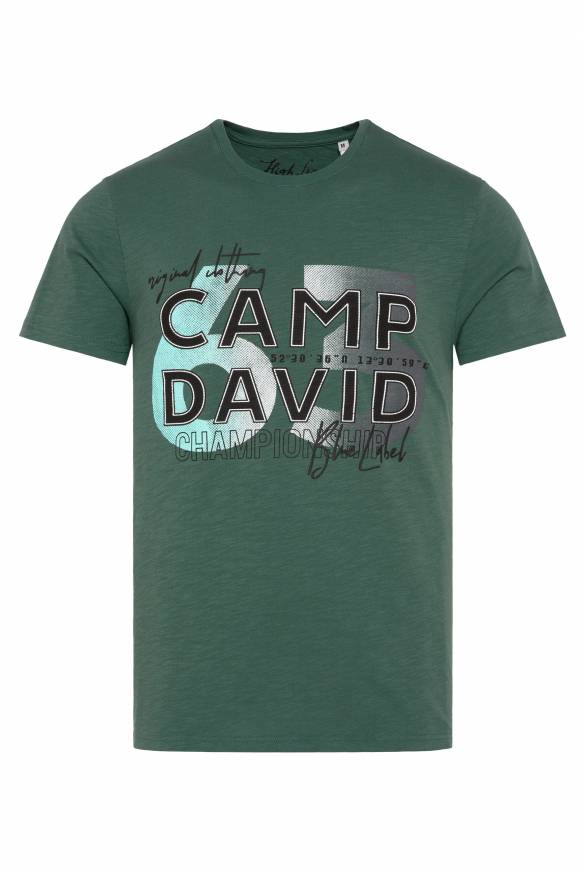 Soccx T-Shirt mit Rubber Print dark green Hotsell