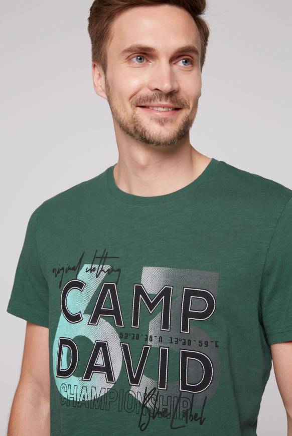 Soccx T-Shirt mit Rubber Print dark green Hotsell