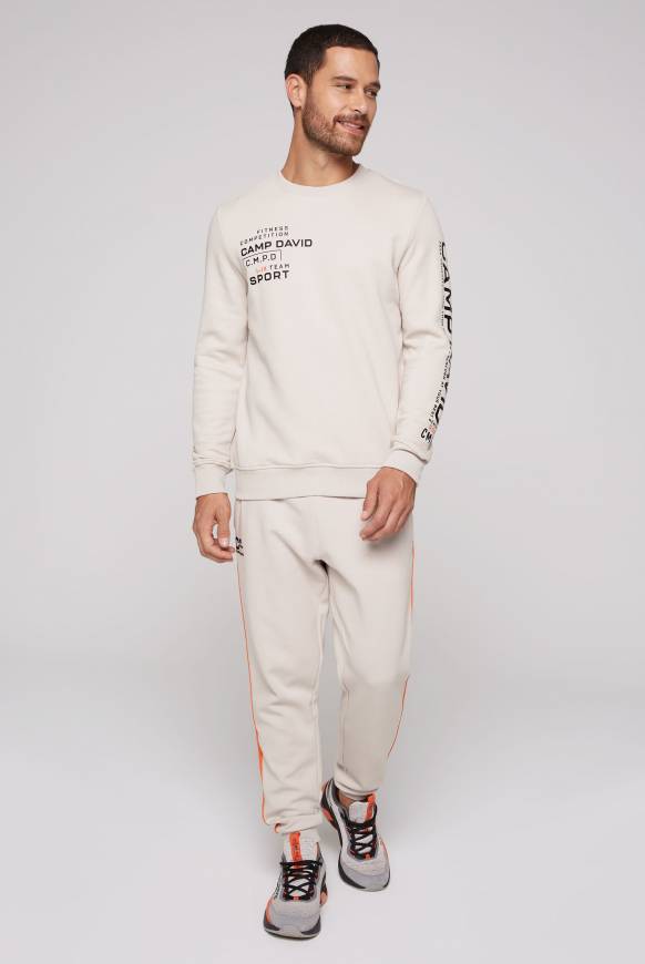 Soccx Sweatshirt mit Label Prints shell Limitierter Zeitrabatt
