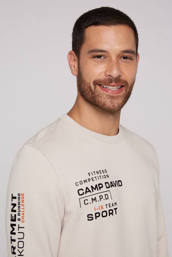Soccx Sweatshirt mit Label Prints shell Limitierter Zeitrabatt